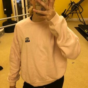 forever 21 polaroid pink sweatshirt